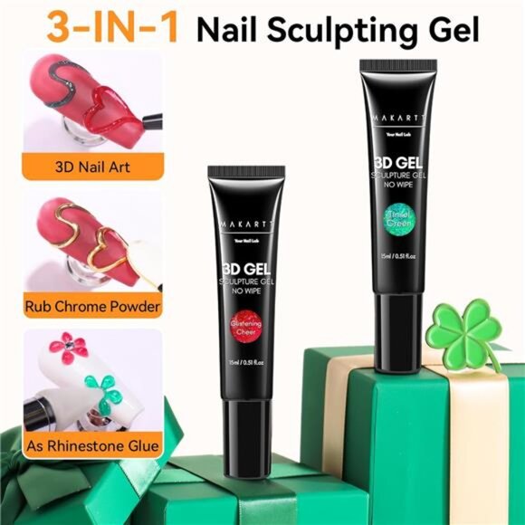 3D Sculpting Gel for Nail Art Kit: 3D Nail Gel for Nail Art, 15ml - Picture 3 of 8